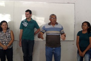 Professores cursistas de informática apresentam resultado de estágio. (Foto: Marcos Rangel)